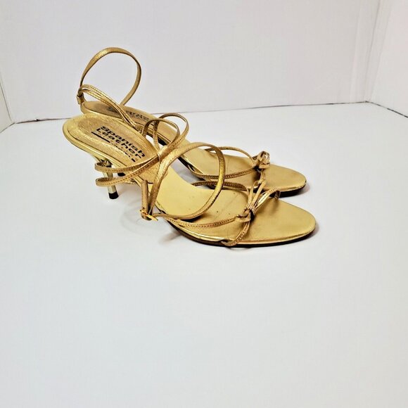 Leather Collection Shoes - Spanish Leather Collection By Sergio Zelcer Women's Shoes Golde Size 6